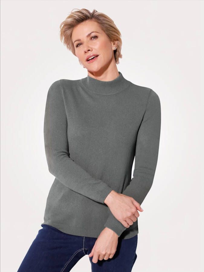 MONA Trui met kasjmier Lichtgrijs