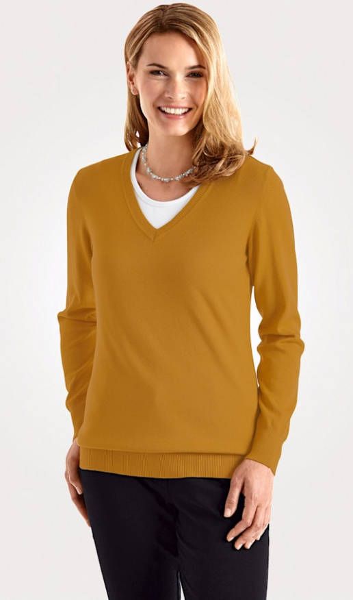 MONA Trui van TRAUMHAFT materiaal Okergeel