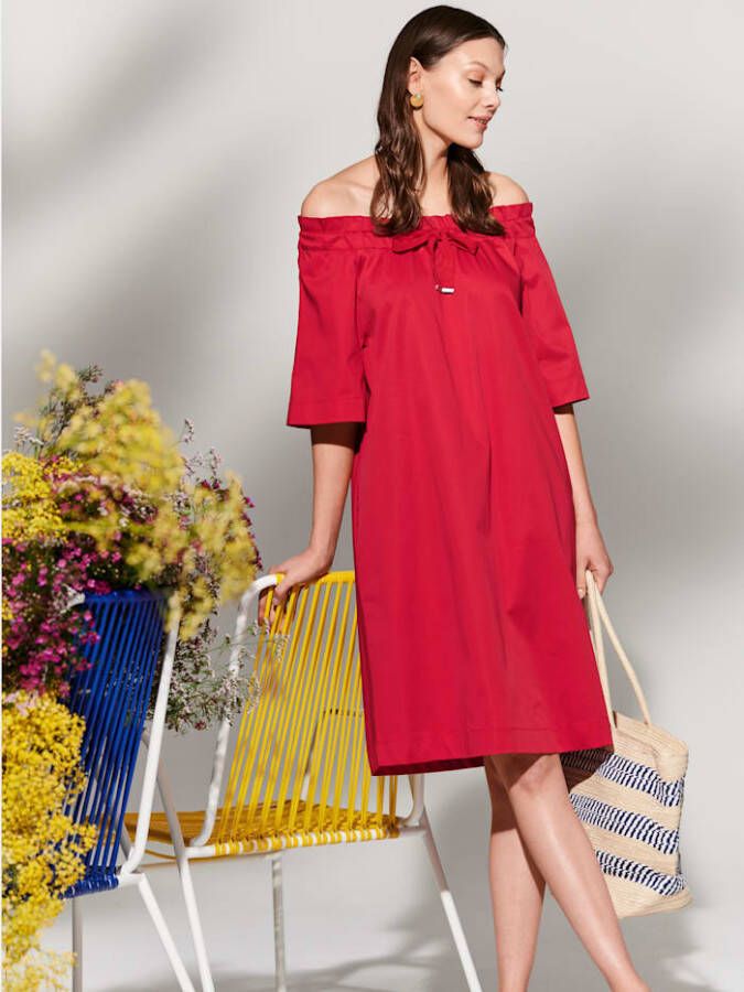 REKEN MAAR Jurk Rood