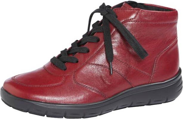 Vamos Hoge veterschoen met shockabsorber Rood