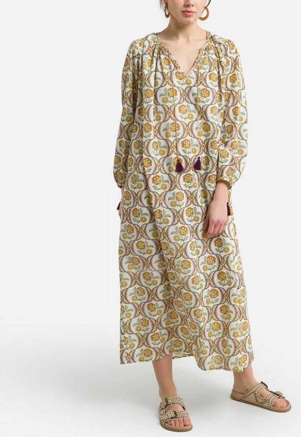 Antik batik Bedrukte lange jurk online kopen