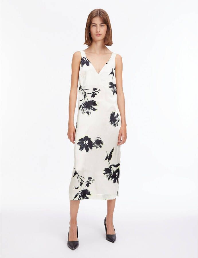 Calvin Klein Bedrukte jurk met smalle bandjes