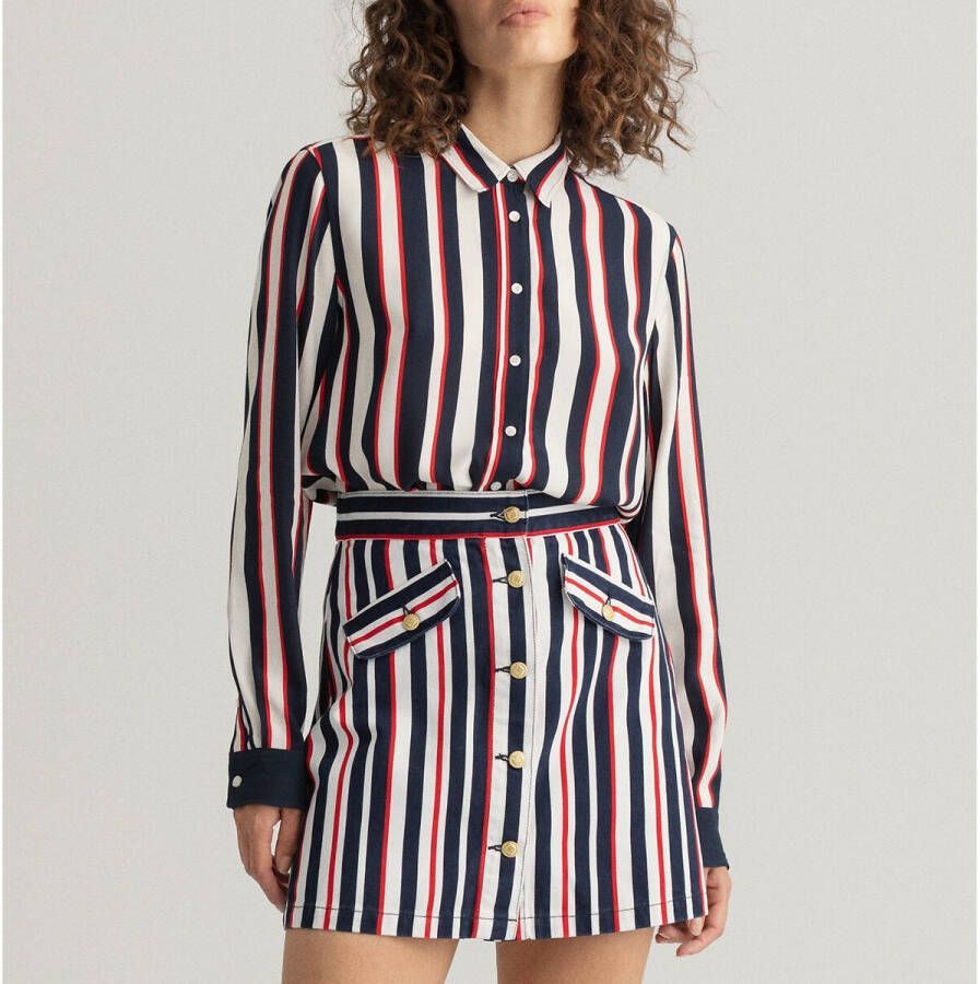 Gant Various striped shirt , Wit, Dames