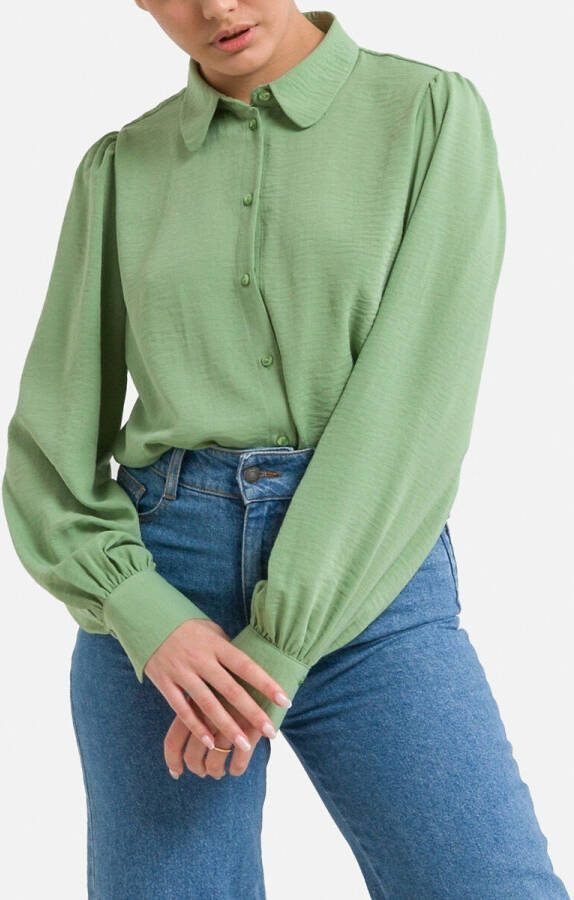 Jacqueline de Yong Jdydivya l/s shirt wvn 15283183 , Groen, Dames