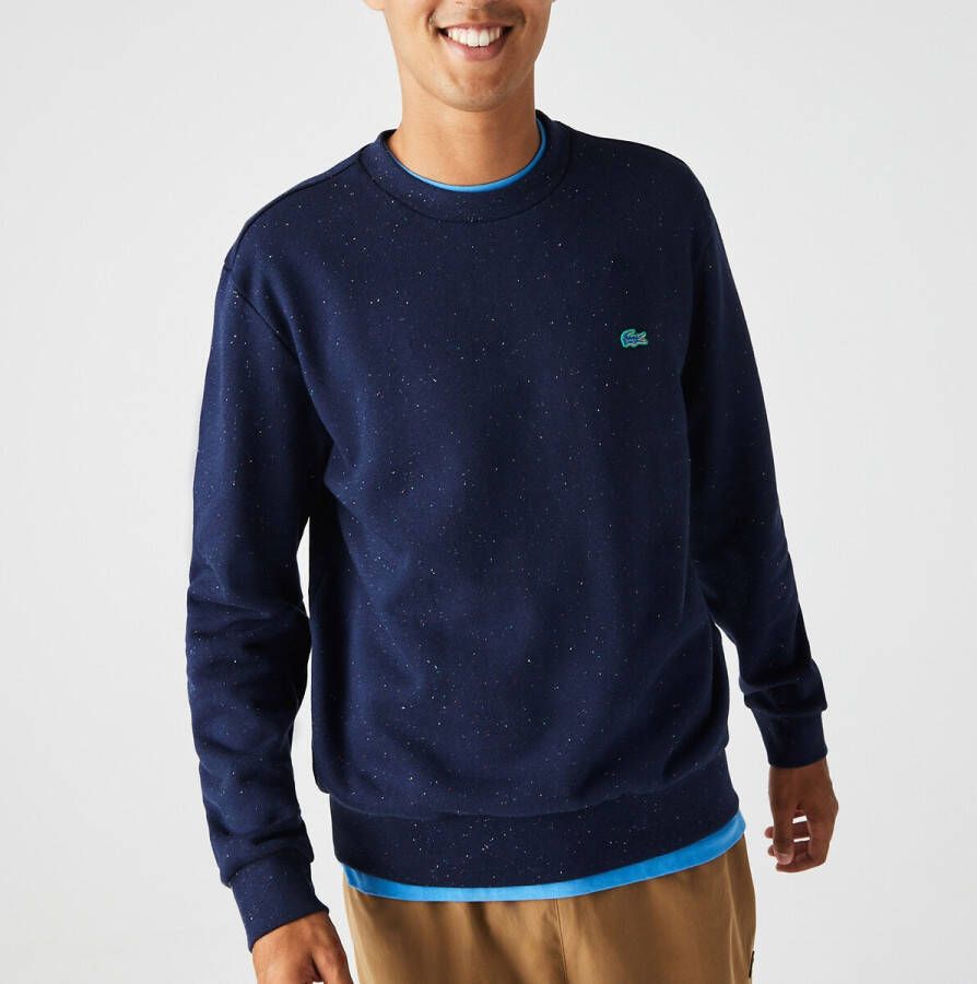 Lacoste Sweater met ronde hals en micro stippen