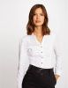 Morgan blouse met plooien wit online kopen