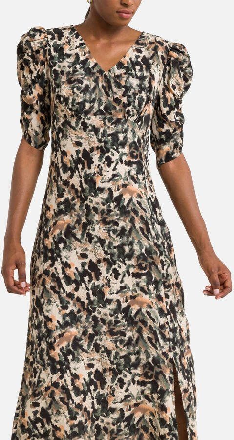 Only Lange Jurk ONLAVRIL FR 2/4 SLIT CALF DRESS
