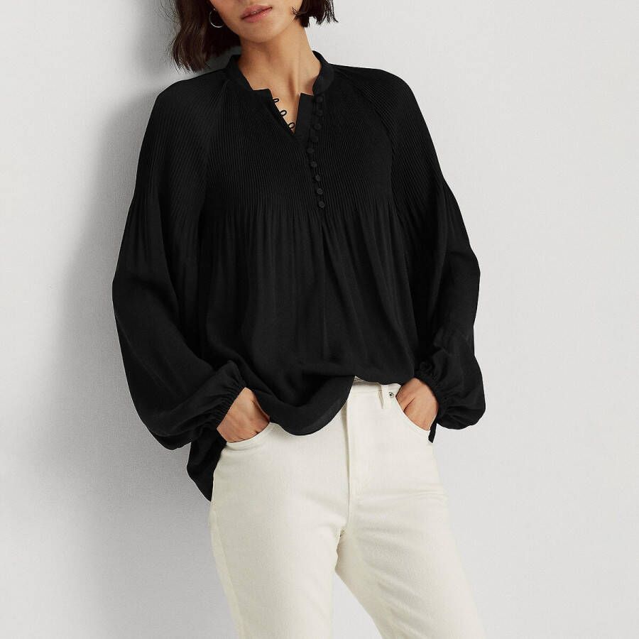 Ralph Lauren Wijde blouse met lange pofmouwen online kopen
