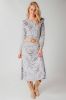 Esqualo rok met paisleyprint en plooien lichtblauw online kopen