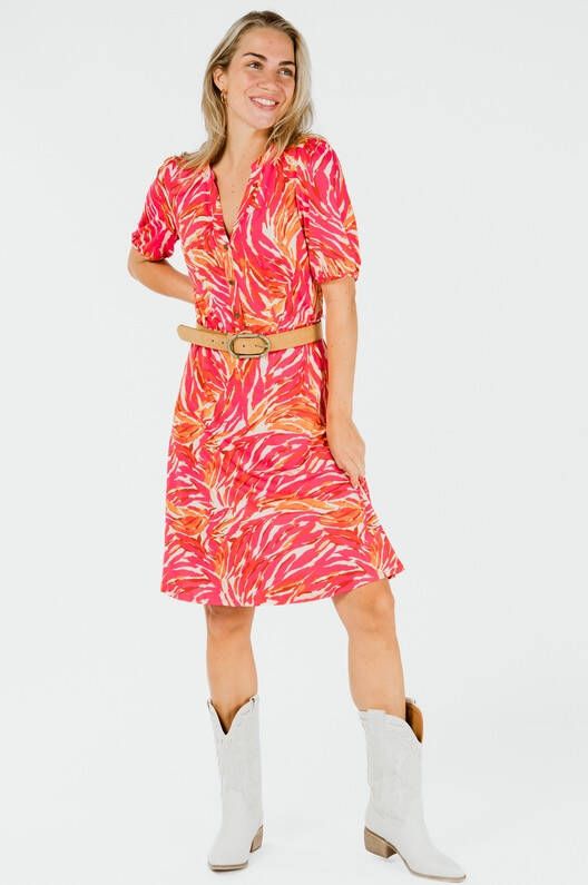 K-design K Design Jurk Fuchsia W352