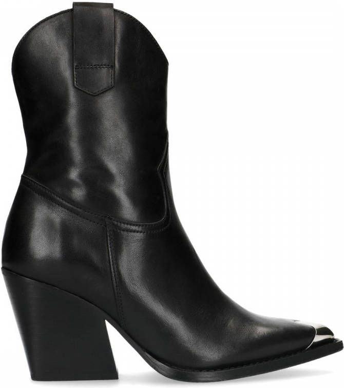 Manfield Korte leren cowboylaarzen