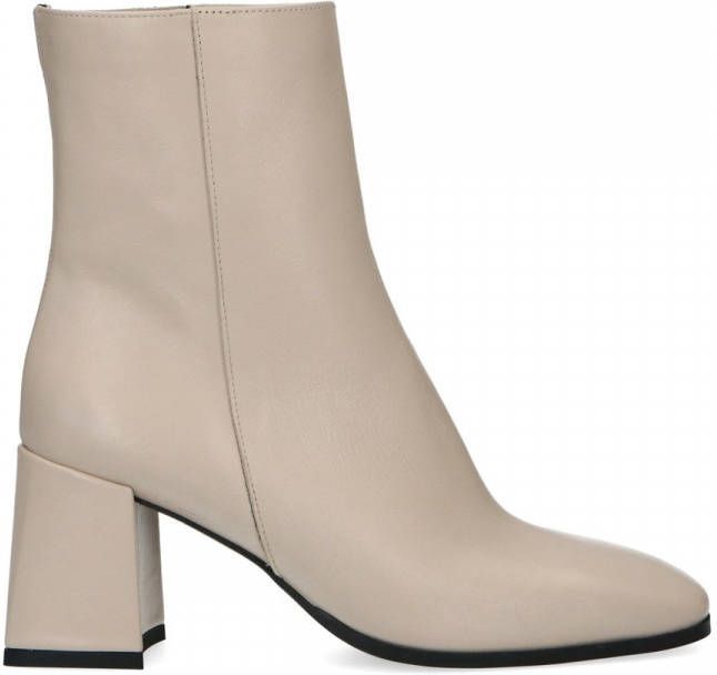 Manfield Latte enkellaarsjes met hak