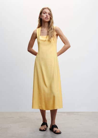 Mango Jurk met gekruiste bandjes