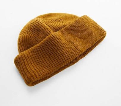 mango man Korte gebreide muts