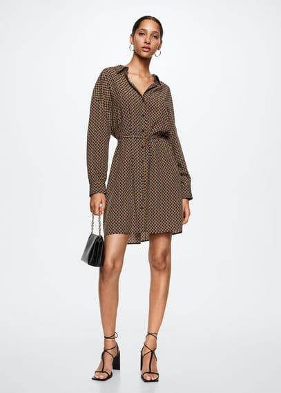 Mango Overhemdjurk met print