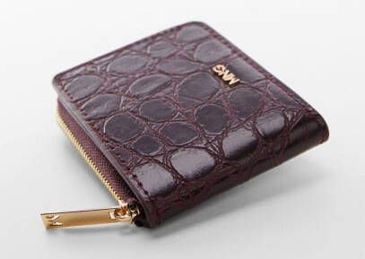 Mango Portemonnee in krokodillenleerlook