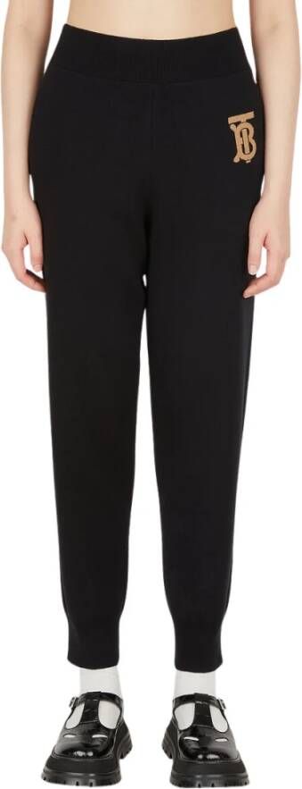 Burberry Larkan TB Trackbroeken , Zwart, Dames