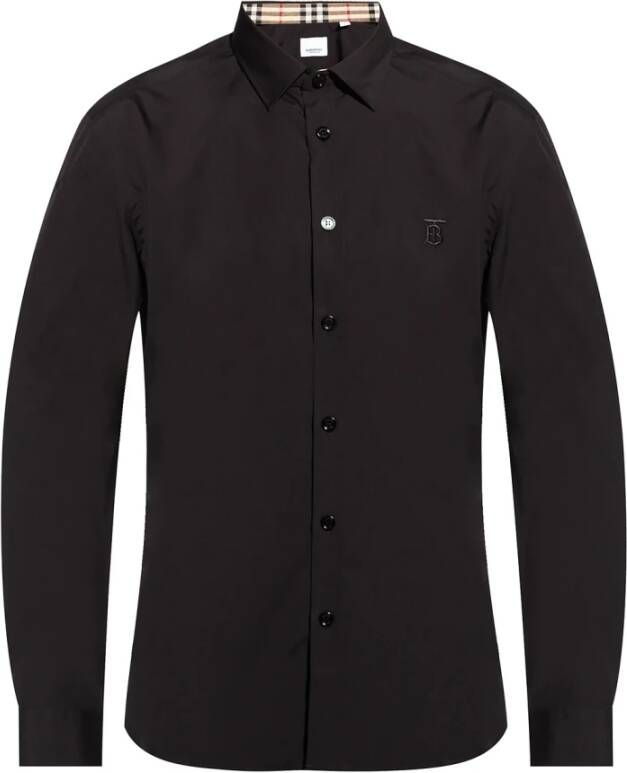 Burberry Zakelijke Overhemden Zwart Heren