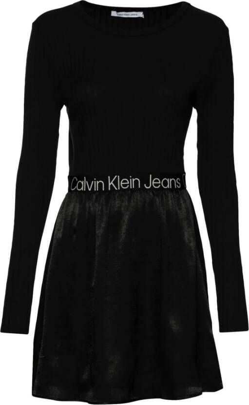 Calvin klein Jeans Casual kleedjes Zwart Dames