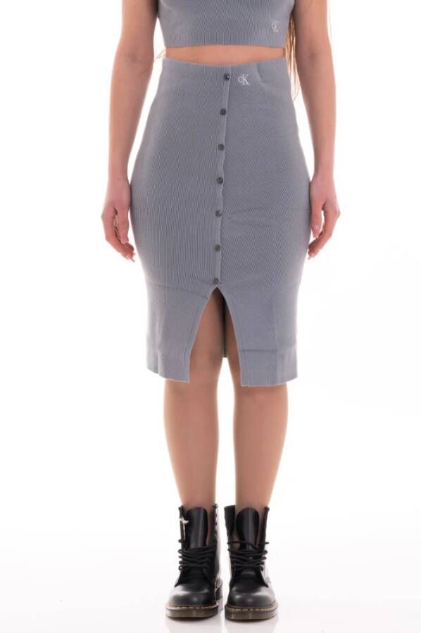 Calvin klein Jeans Midirokken Grijs Dames