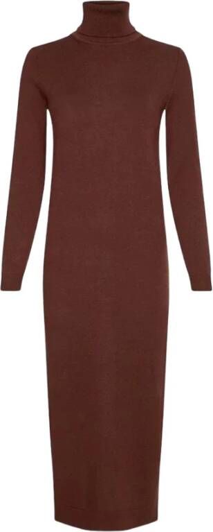 Calvin Klein Gebreide jurken , Bruin, Dames