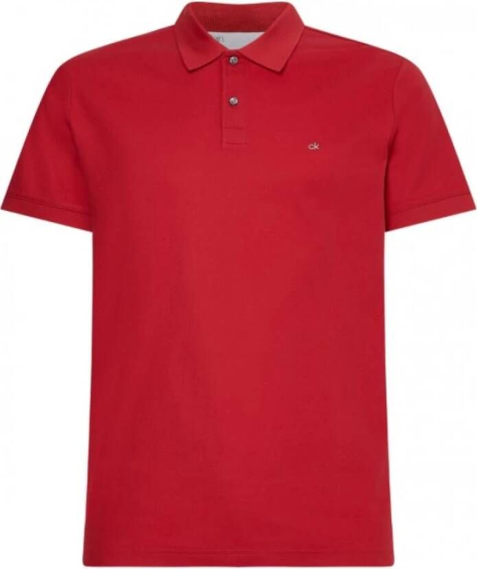 Calvin Klein Slank fit poloshirt , Rood, Heren