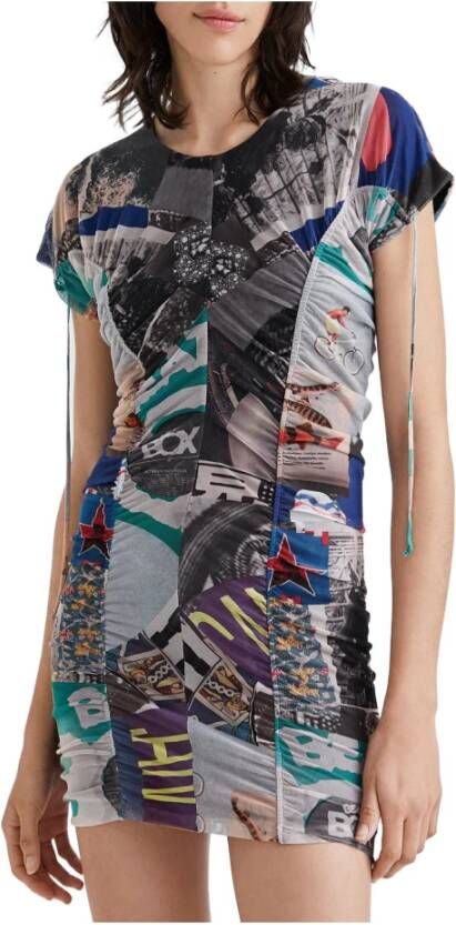 Desigual Casual kleedjes Grijs Dames