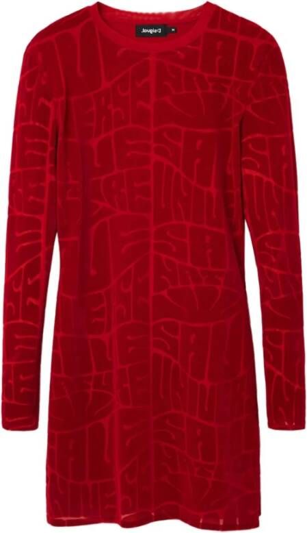 Desigual Casual kleedjes Rood Dames