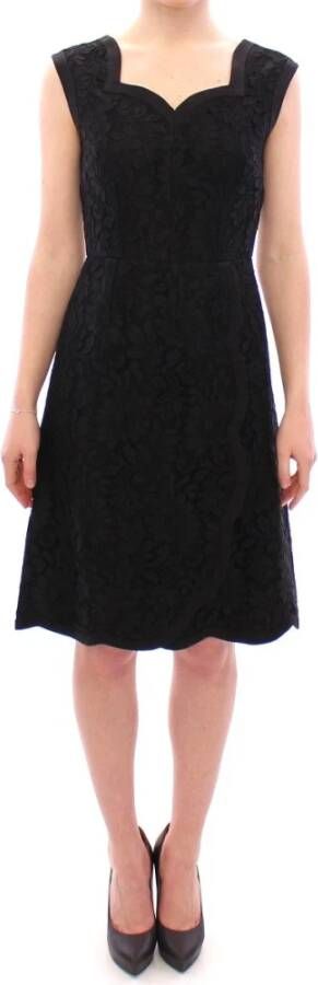 Dolce & Gabbana Lace Sicily Runway jurk , Zwart, Dames