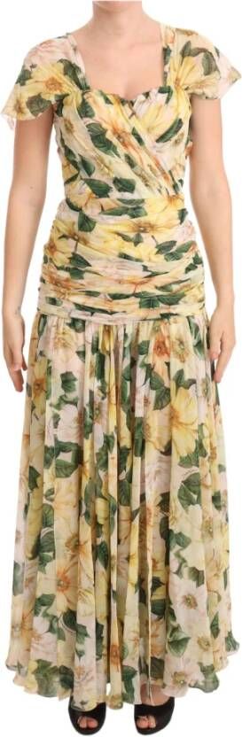 Dolce & Gabbana Maxi kleedjes Geel Dames