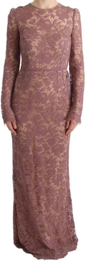 Dolce & Gabbana Maxi kleedjes Roze Dames