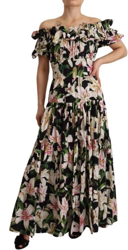 Dolce & Gabbana Maxi kleedjes Zwart Dames