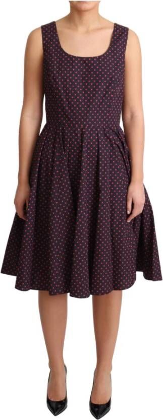 Dolce & Gabbana A lijn jurkjurk , Rood, Dames