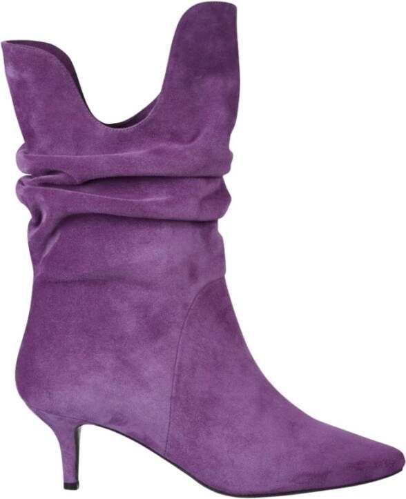 Dwrs Forli suede Laarzen , Paars, Dames