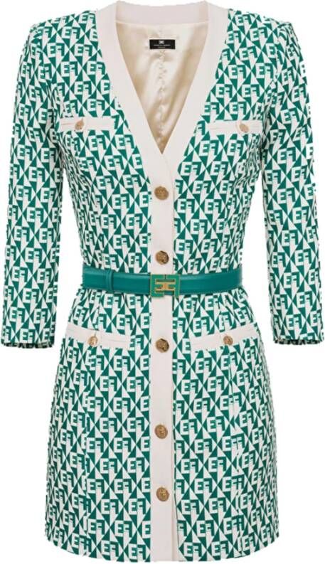 Elisabetta Franchi Casual kleedjes Groen Dames