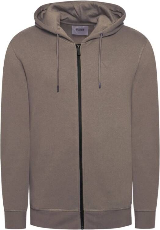 Guess Hooded sweatshirt with Sweatshirt Zip E22Gu63 U1Ya03K9V31 , Groen, Heren