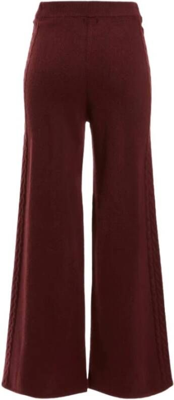 Guess Broek Wijde Pijp Kabel Trui Stof