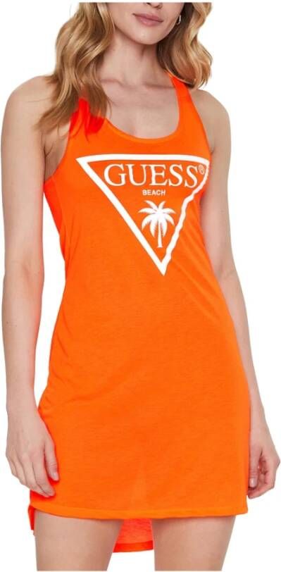 Guess Zomerkleedjes Oranje Dames