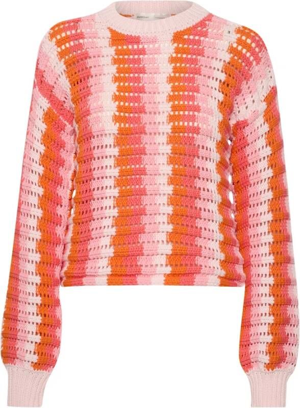 InWear Ronde hals gekweek , Beige, Dames