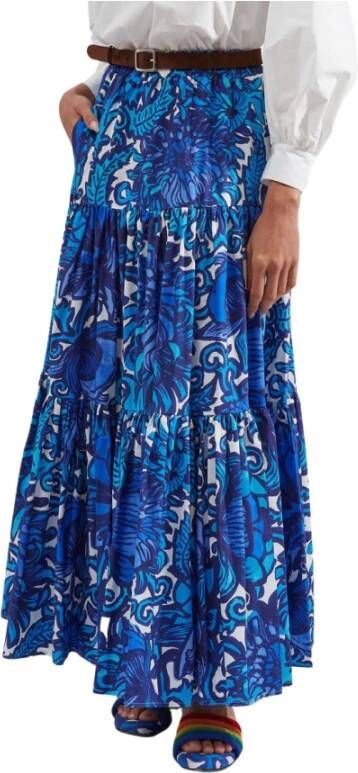 La DoubleJ Maxi Rokken Blauw Dames