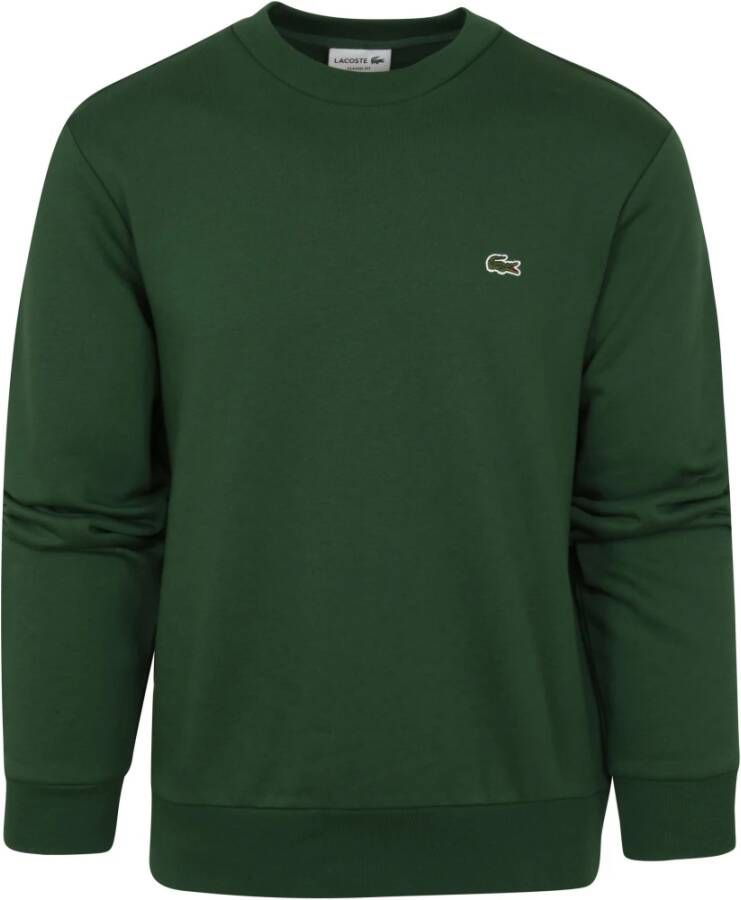 Lacoste Sport katoenen blend fleece sweatshirt , Groen, Heren