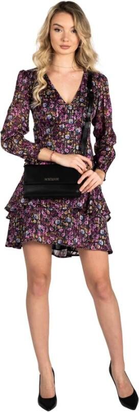 Liu Jo Vestito corto a fiori , Paars, Dames