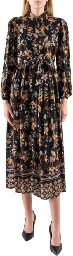 Liu Jo Wf2219T3229 Long Dresses , Zwart, Dames