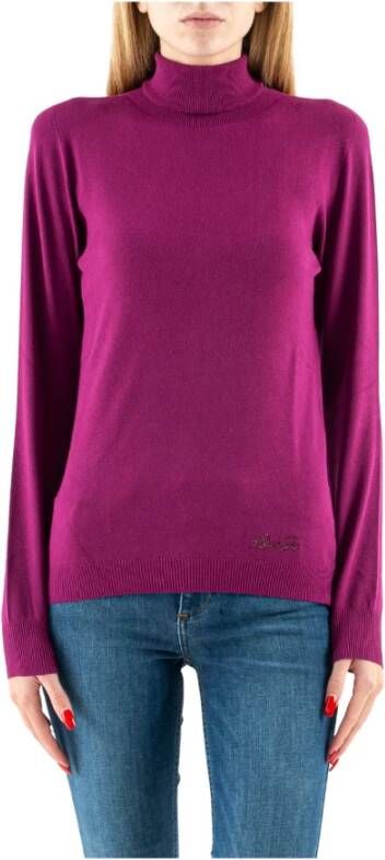 Liu Jo Wf2506Ma14N Turtlenecks Jumpers , Rood, Dames
