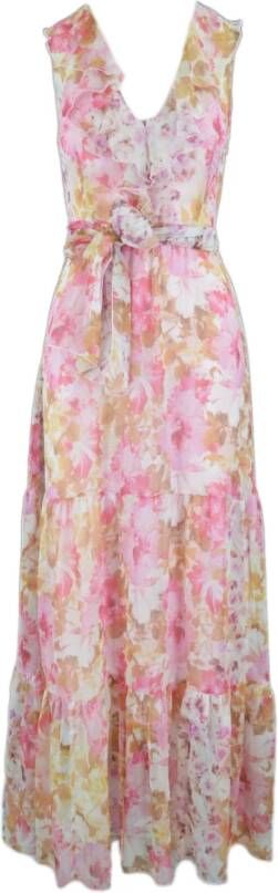 Liu Jo Abito Lungo S/Maniche , Roze, Dames