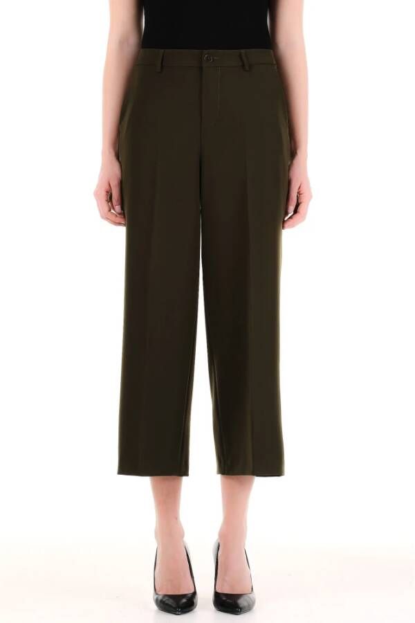 Liu Jo Wijde Broeken Groen Dames