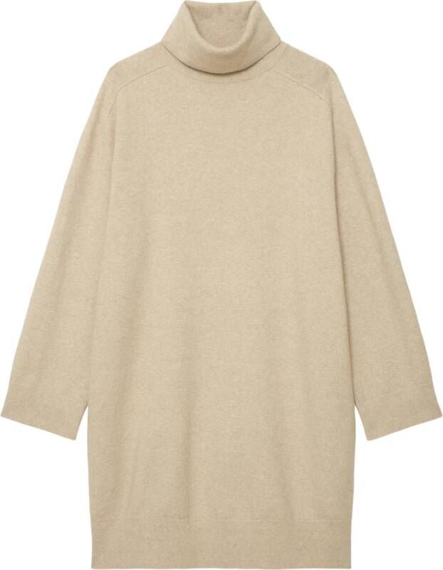 Marc O'Polo Daggebreide jurk , Beige, Dames