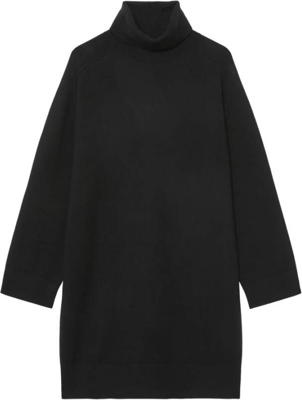 Marc O'Polo Daggebreide jurk , Zwart, Dames