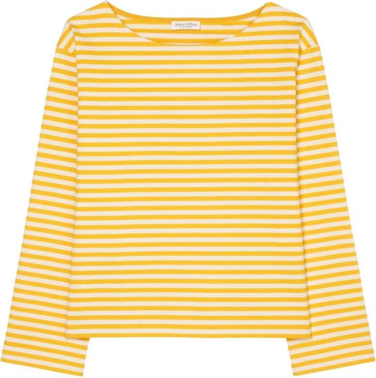 Marc O'Polo Topje met lange mouwen , Geel, Dames