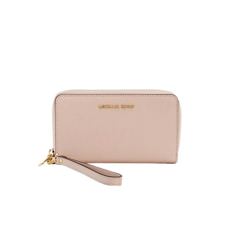Michael Kors Clutches Jet Set Large Flat Phone Case Roze